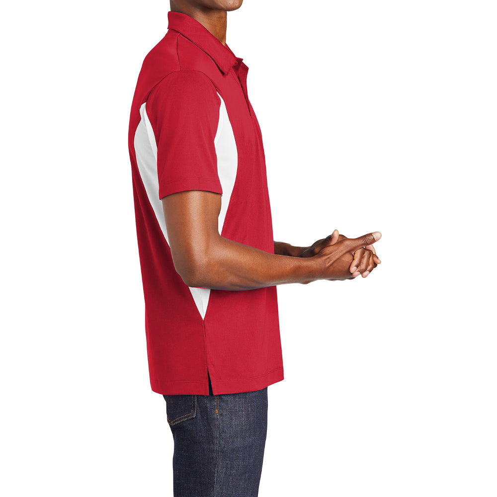 Men's Sport-Tek Side Blocked Micropique Sport-Wick Polo