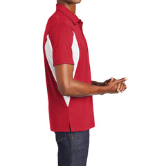 Men's Sport-Tek Side Blocked Micropique Sport-Wick Polo
