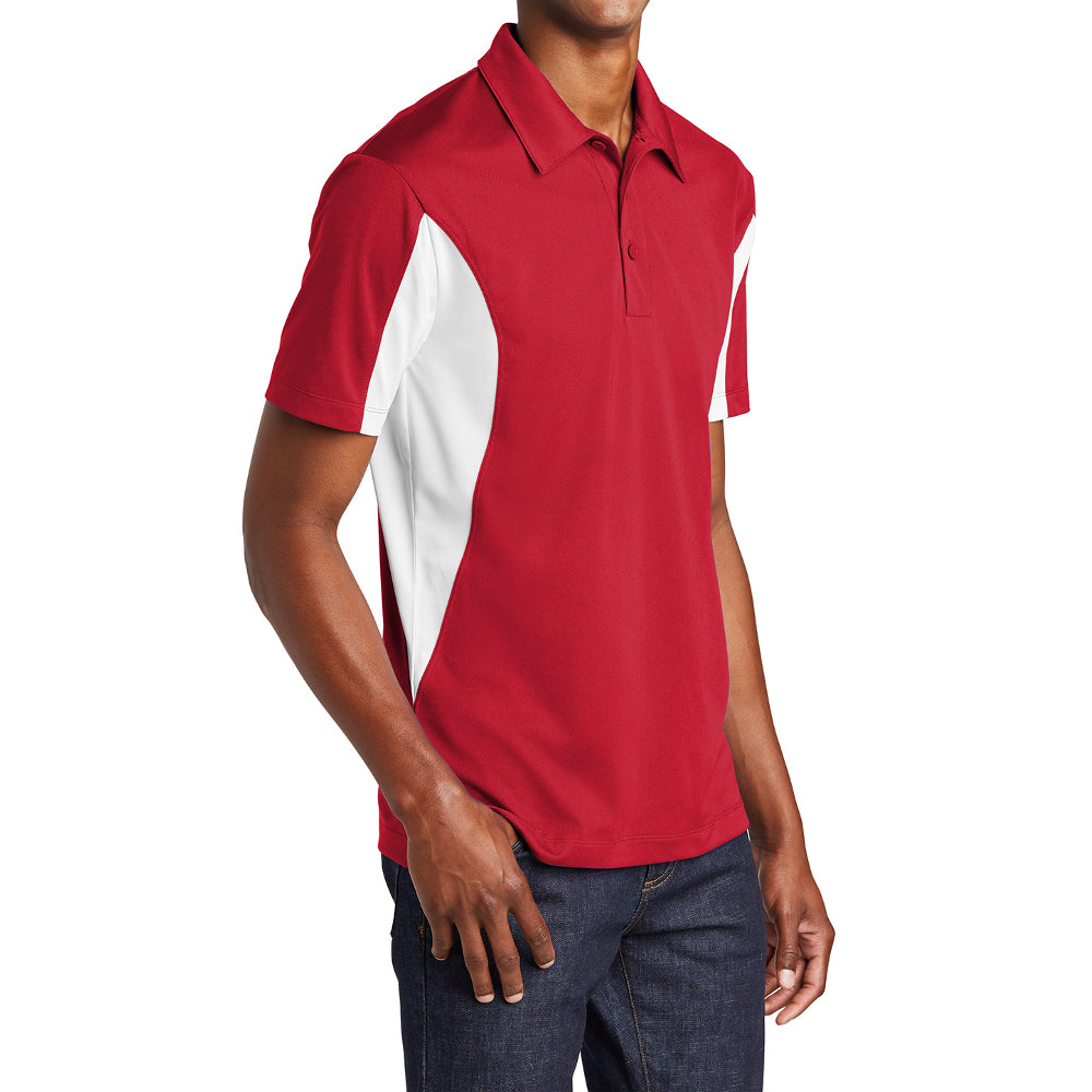 Men's Sport-Tek Side Blocked Micropique Sport-Wick Polo