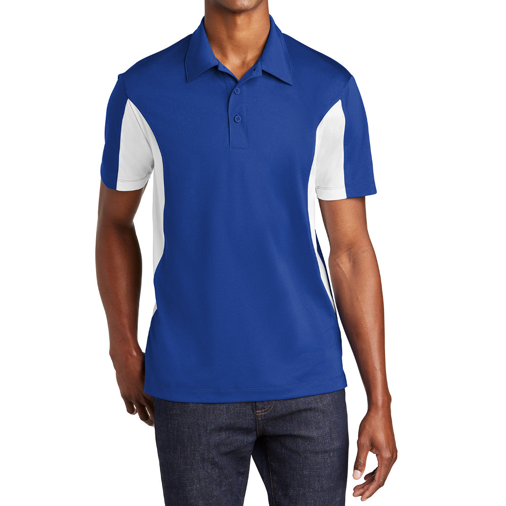 Men's Sport-Tek Side Blocked Micropique Sport-Wick Polo