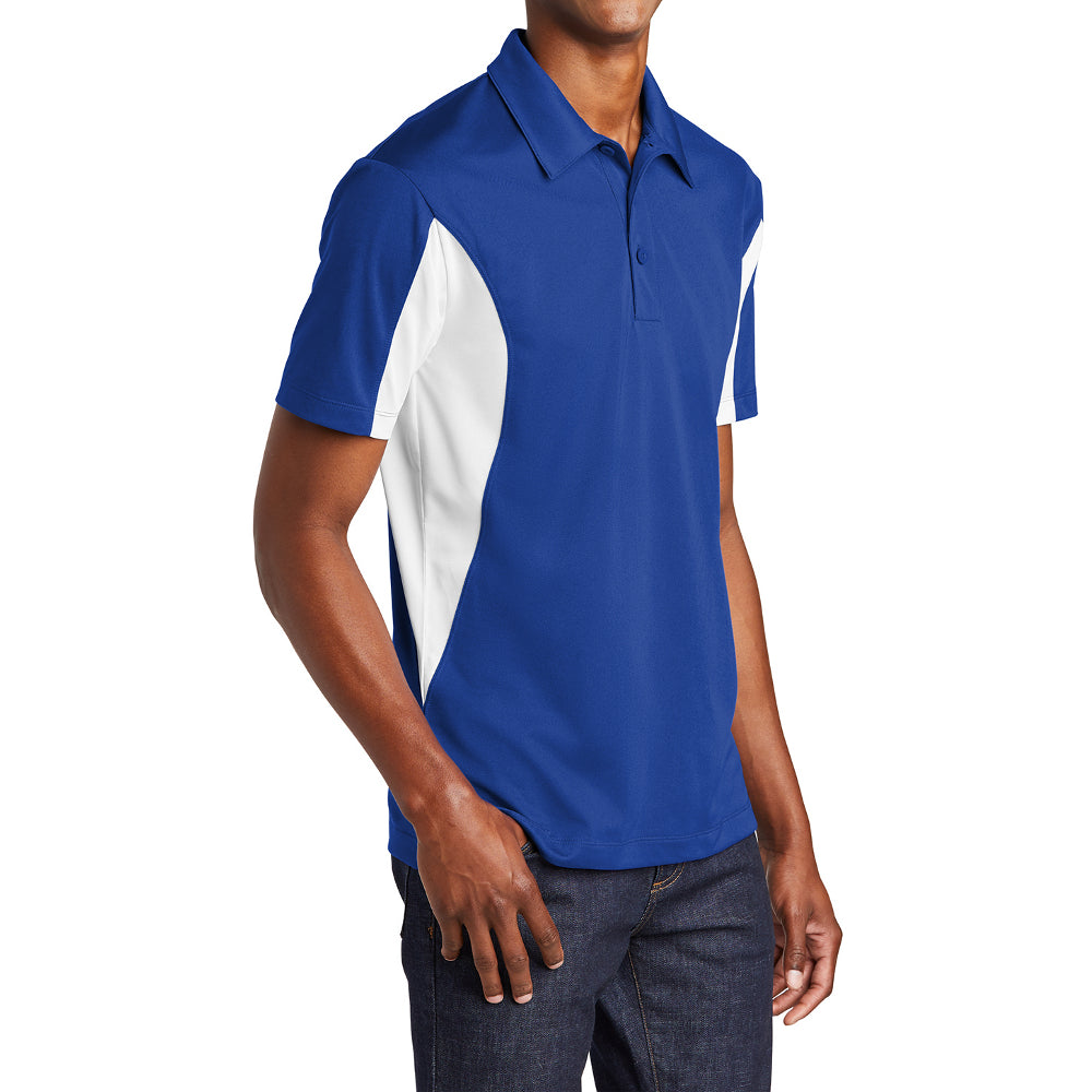 Men's Sport-Tek Side Blocked Micropique Sport-Wick Polo