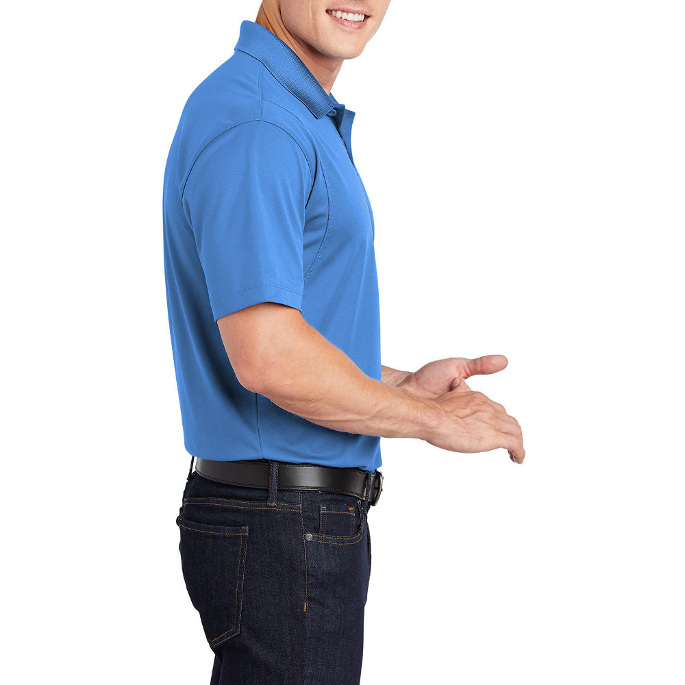 Men's Short Sleeve Moisture-Wicking Micropique Sport Wick Classic Polo T-shirt