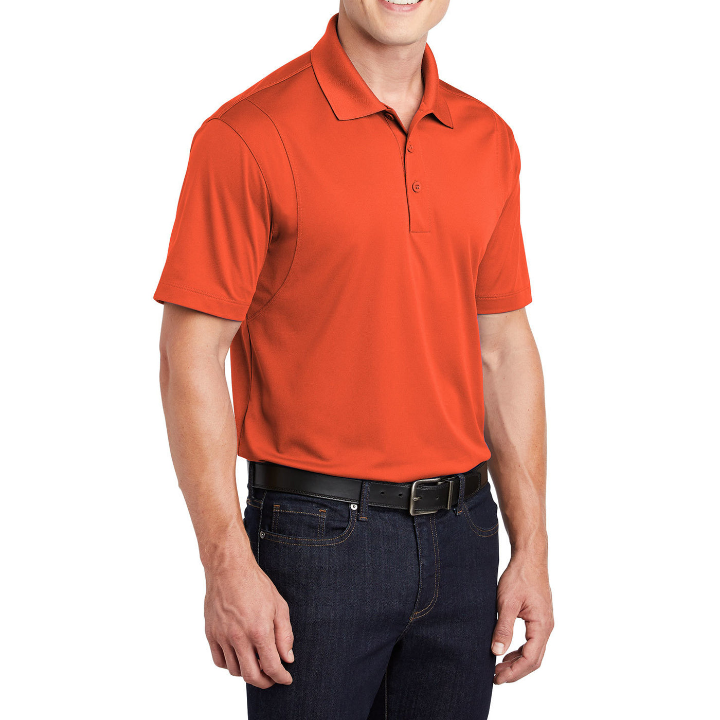 Men's Short Sleeve Moisture-Wicking Micropique Sport Wick Classic Polo T-shirt