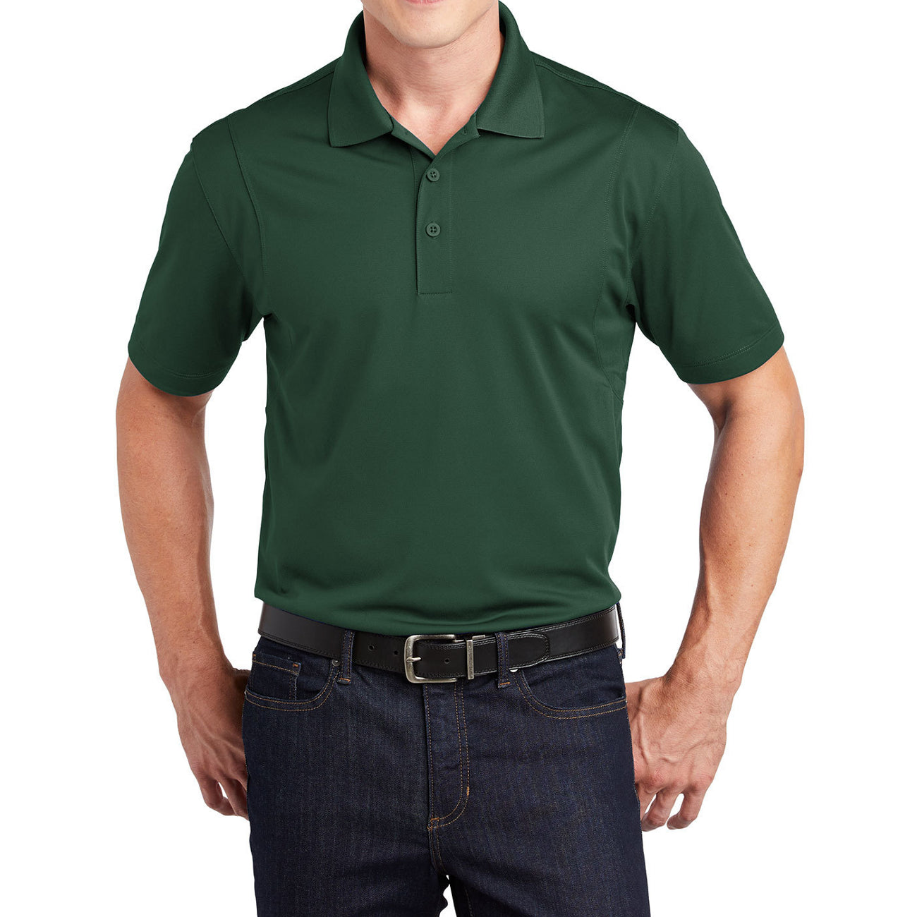 Men's Short Sleeve Moisture-Wicking Micropique Sport Wick Classic Polo T-shirt