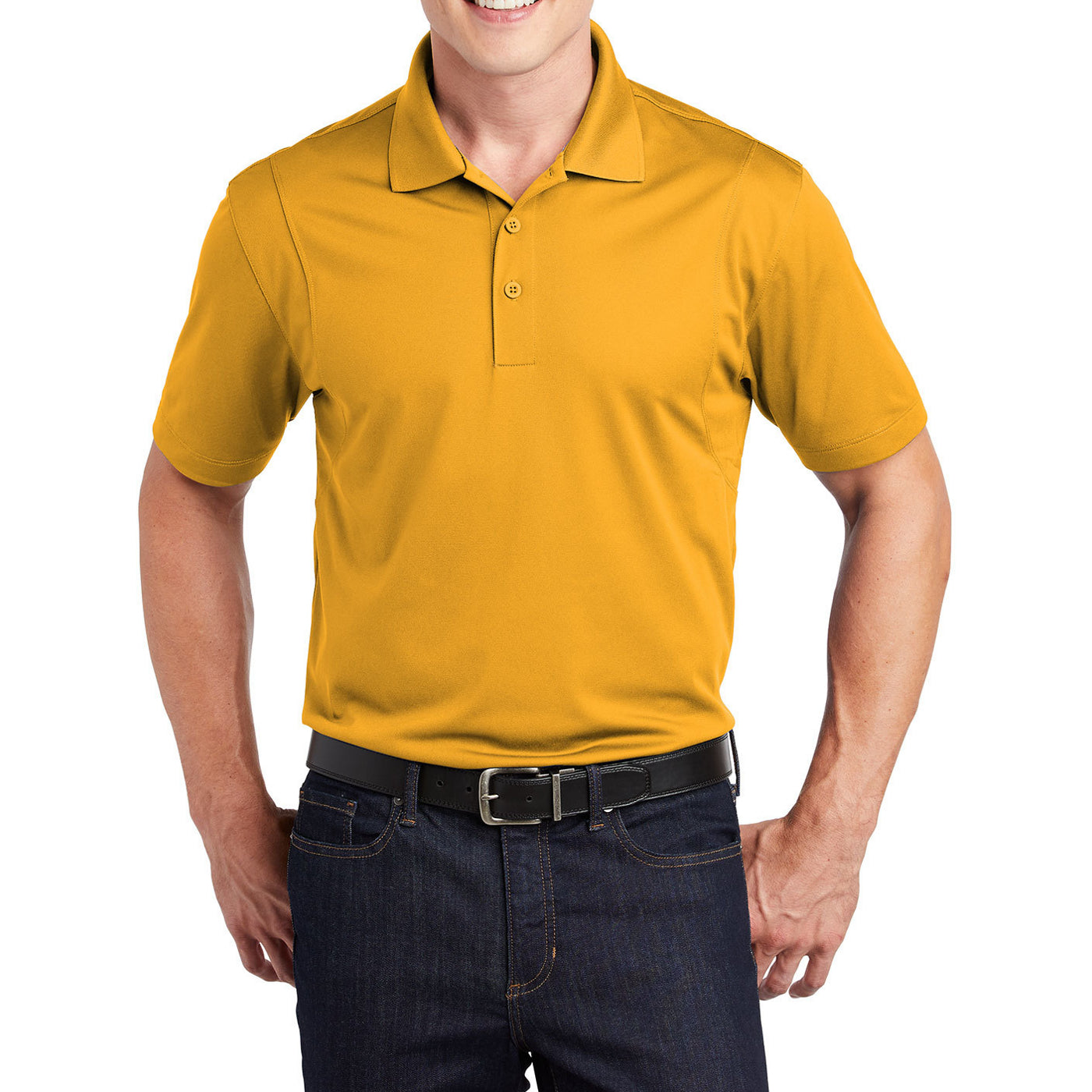 Men's Short Sleeve Moisture-Wicking Micropique Sport Wick Classic Polo T-shirt