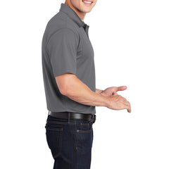 Men's Short Sleeve Moisture-Wicking Micropique Sport Wick Classic Polo T-shirt