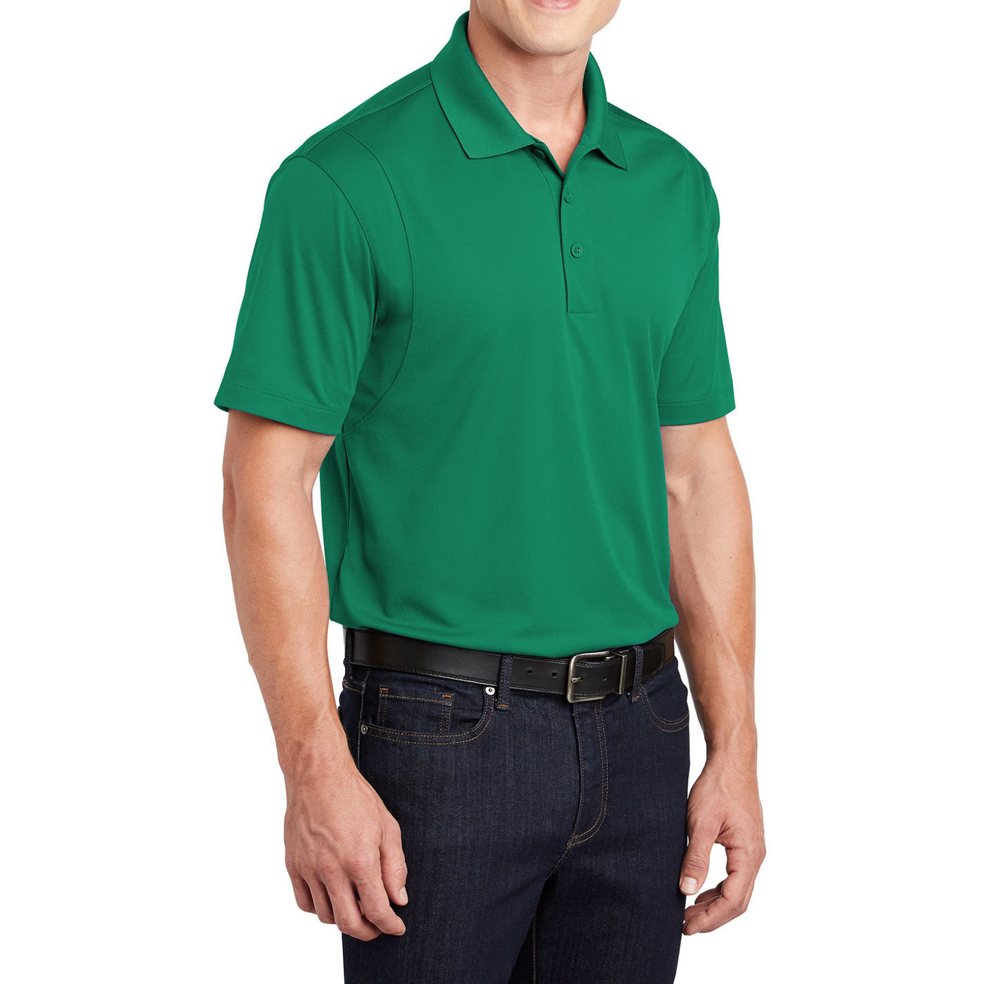 Men's Short Sleeve Moisture-Wicking Micropique Sport Wick Classic Polo T-shirt