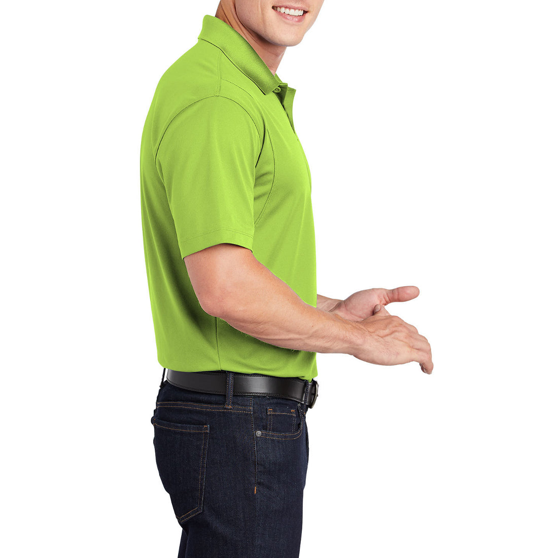 Men's Short Sleeve Moisture-Wicking Micropique Sport Wick Classic Polo T-shirt