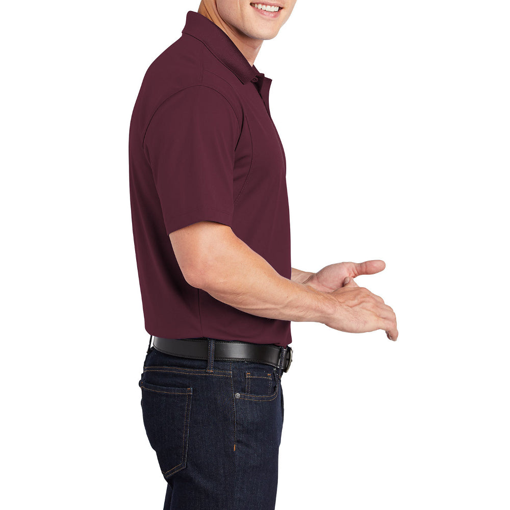 Men's Short Sleeve Moisture-Wicking Micropique Sport Wick Classic Polo T-shirt