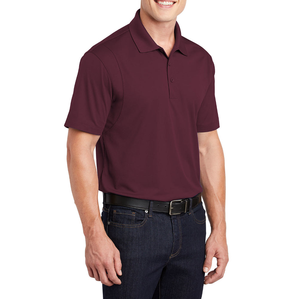 Men's Short Sleeve Moisture-Wicking Micropique Sport Wick Classic Polo T-shirt