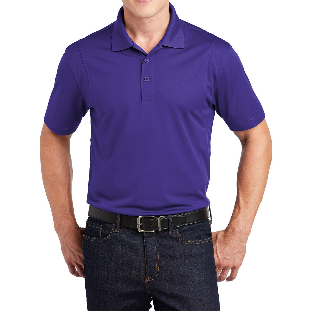 Men's Short Sleeve Moisture-Wicking Micropique Sport Wick Classic Polo T-shirt