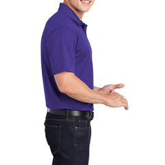 Men's Short Sleeve Moisture-Wicking Micropique Sport Wick Classic Polo T-shirt