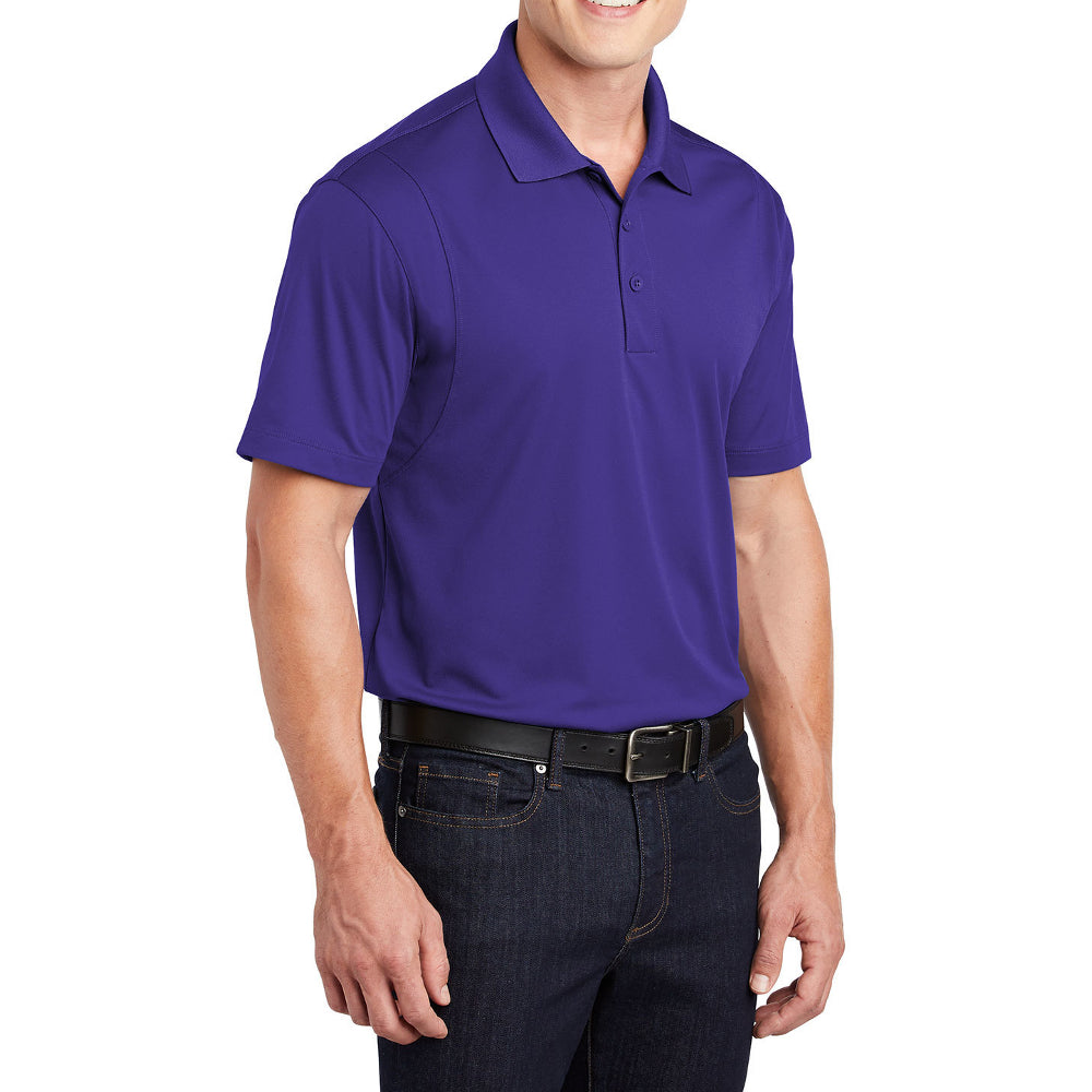 Men's Short Sleeve Moisture-Wicking Micropique Sport Wick Classic Polo T-shirt
