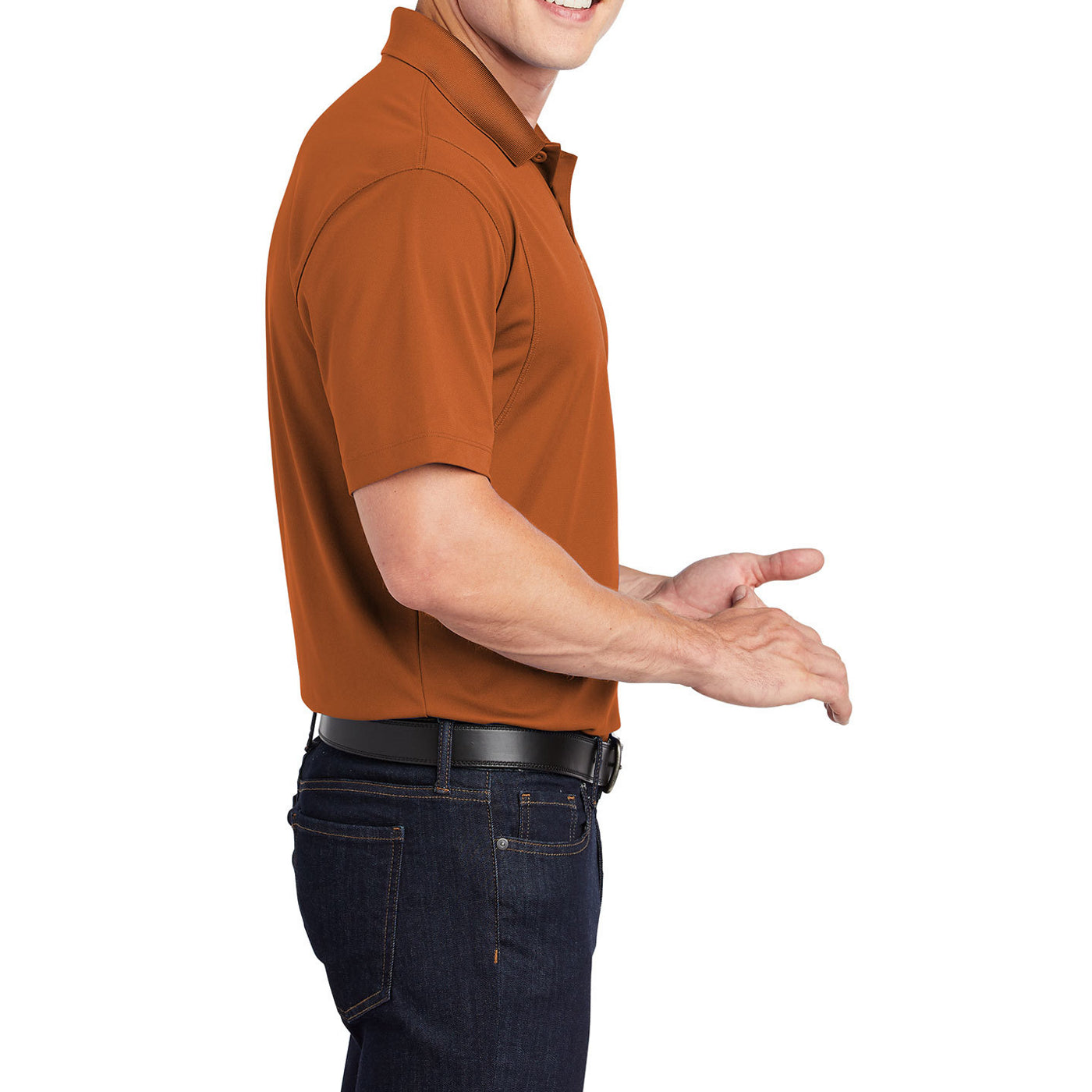 Men's Short Sleeve Moisture-Wicking Micropique Sport Wick Classic Polo T-shirt