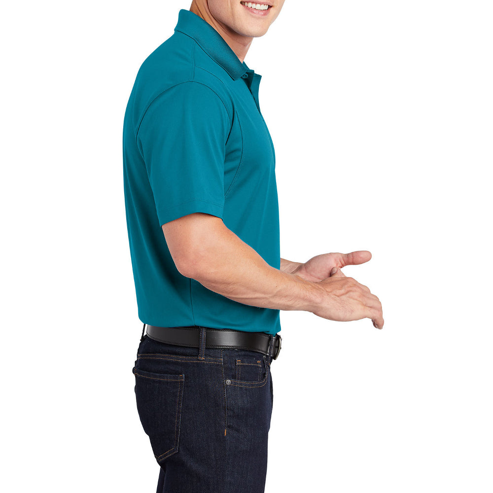 Men's Short Sleeve Moisture-Wicking Micropique Sport Wick Classic Polo T-shirt
