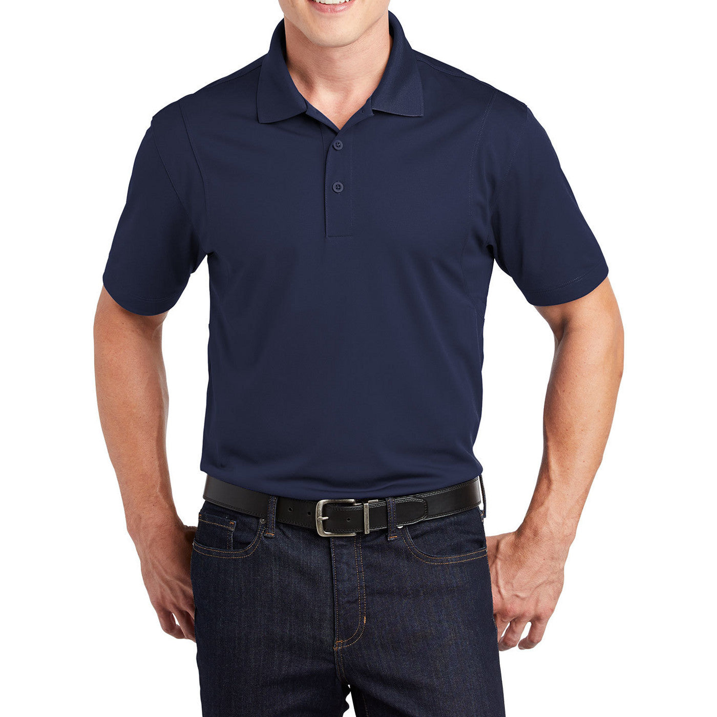 Men's Short Sleeve Moisture-Wicking Micropique Sport Wick Classic Polo T-shirt