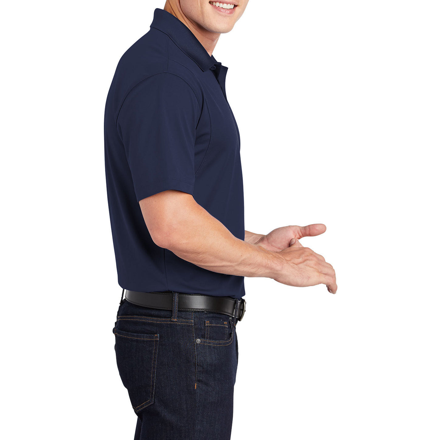 Men's Short Sleeve Moisture-Wicking Micropique Sport Wick Classic Polo T-shirt