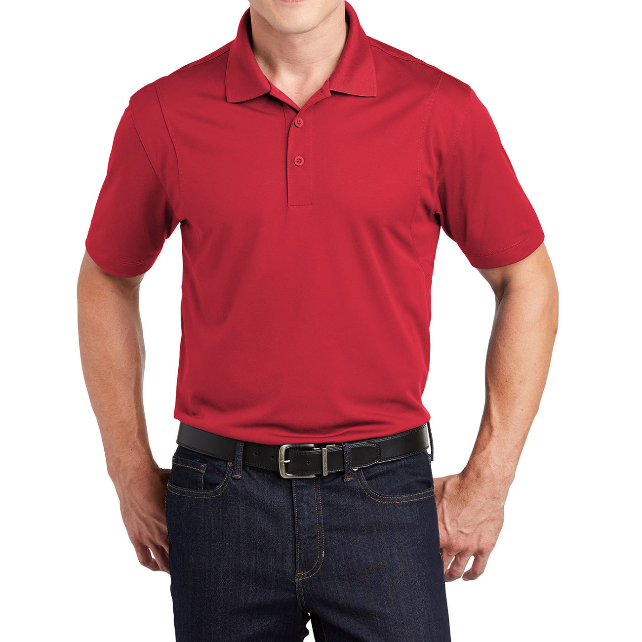 Men's Short Sleeve Moisture-Wicking Micropique Sport Wick Classic Polo T-shirt