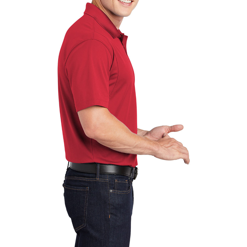 Men's Short Sleeve Moisture-Wicking Micropique Sport Wick Classic Polo T-shirt