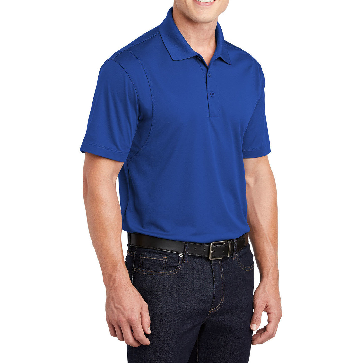 Men's Short Sleeve Moisture-Wicking Micropique Sport Wick Classic Polo T-shirt