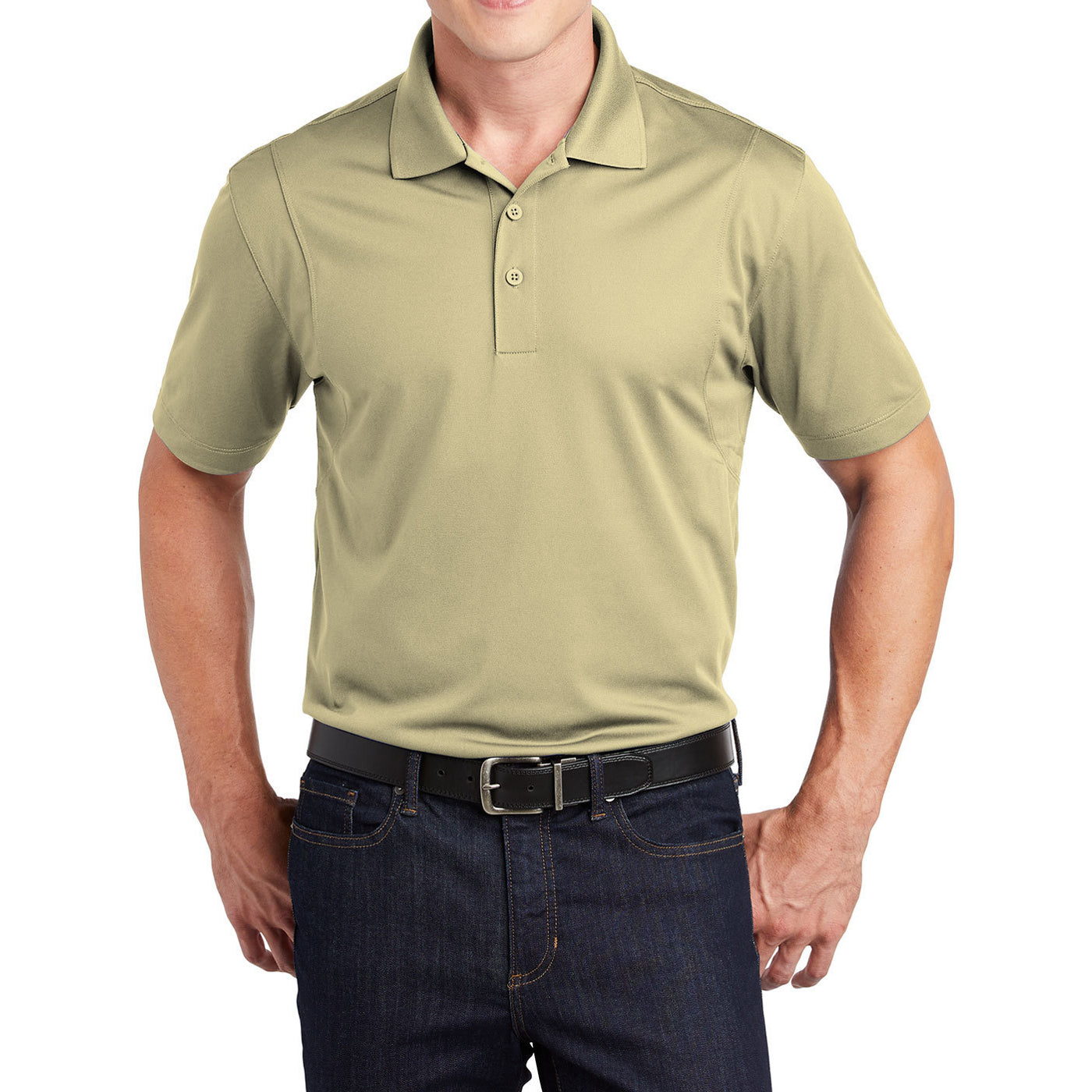 Men's Short Sleeve Moisture-Wicking Micropique Sport Wick Classic Polo T-shirt