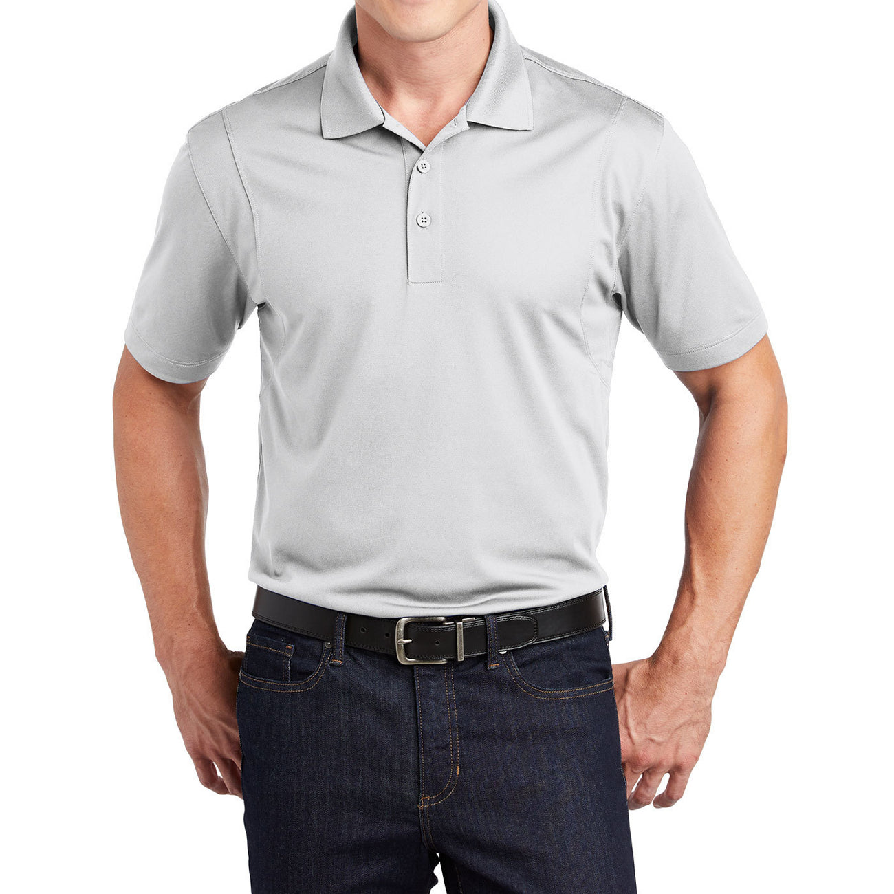 Men's Short Sleeve Moisture-Wicking Micropique Sport Wick Classic Polo T-shirt