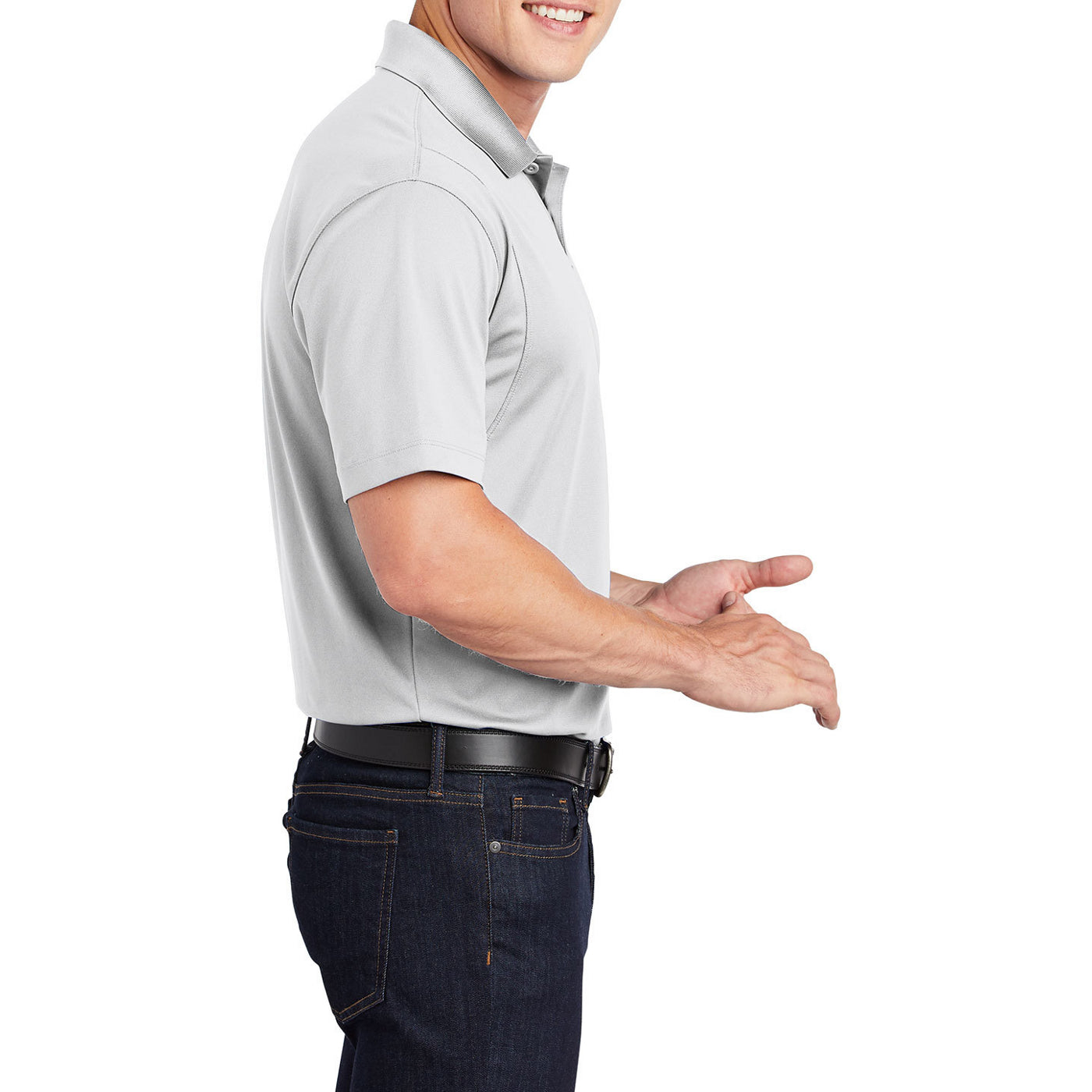 Men's Short Sleeve Moisture-Wicking Micropique Sport Wick Classic Polo T-shirt