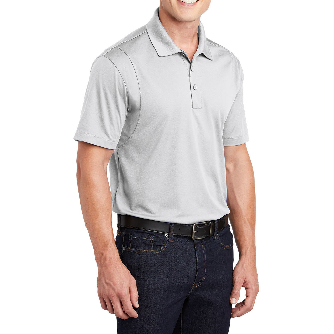 Men's Short Sleeve Moisture-Wicking Micropique Sport Wick Classic Polo T-shirt