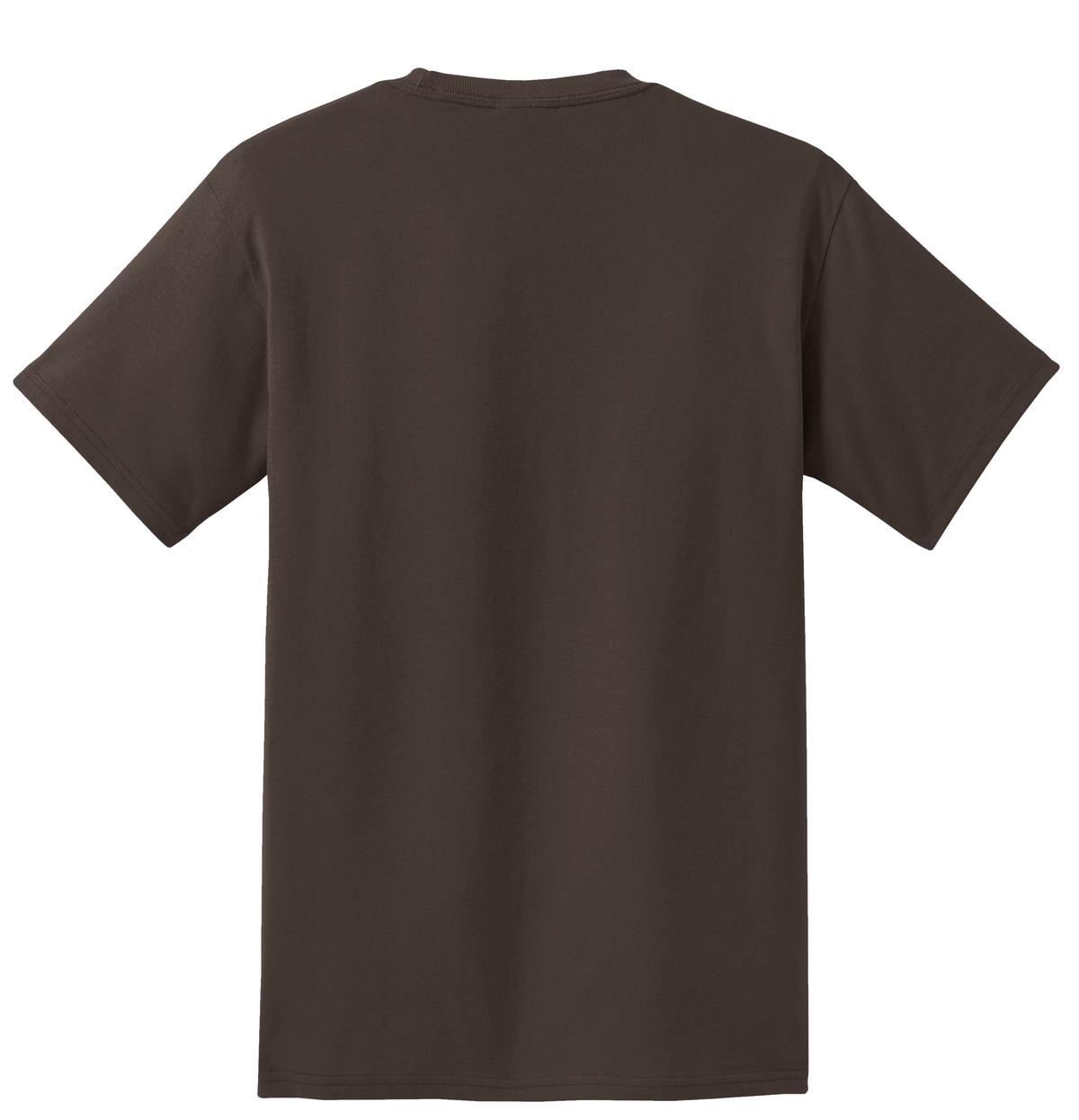 Men's Essential T Shirt with Pocket Brown