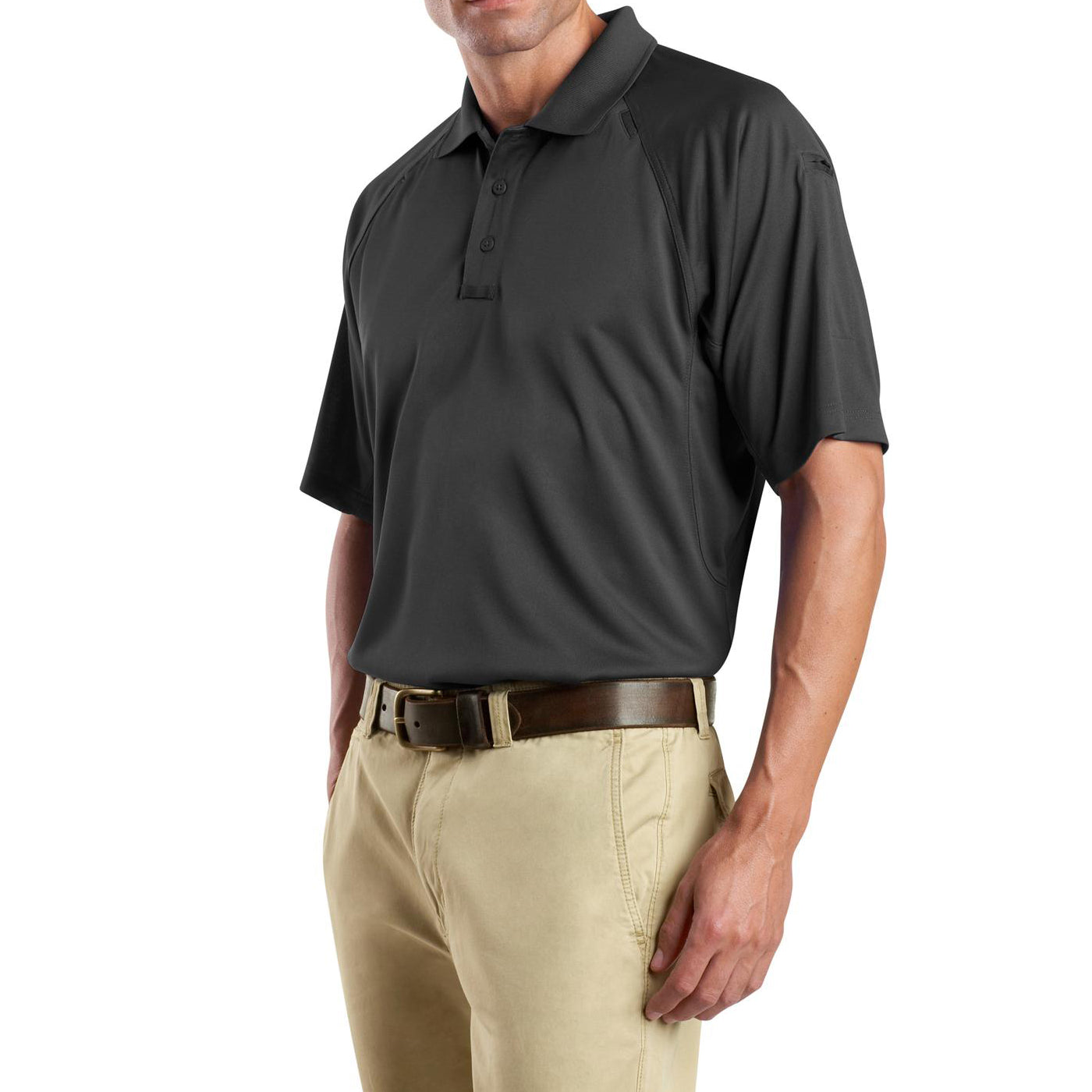 Men's Snag-Proof Tactical Polo Shirt - Charcoal - Side