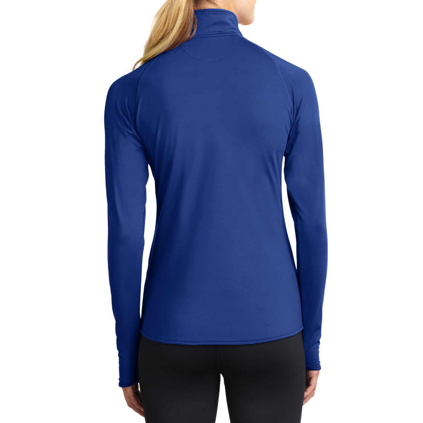 Women's Sport Wick Stretch 1/2 Zip Pullover - True Royal - Back