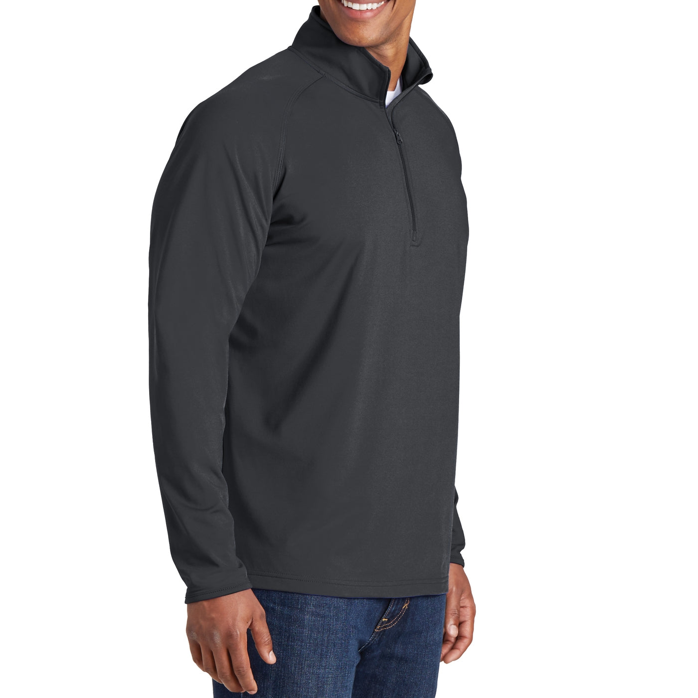 Men's Stretch 1/2 Zip Pullover - Charcoal Grey