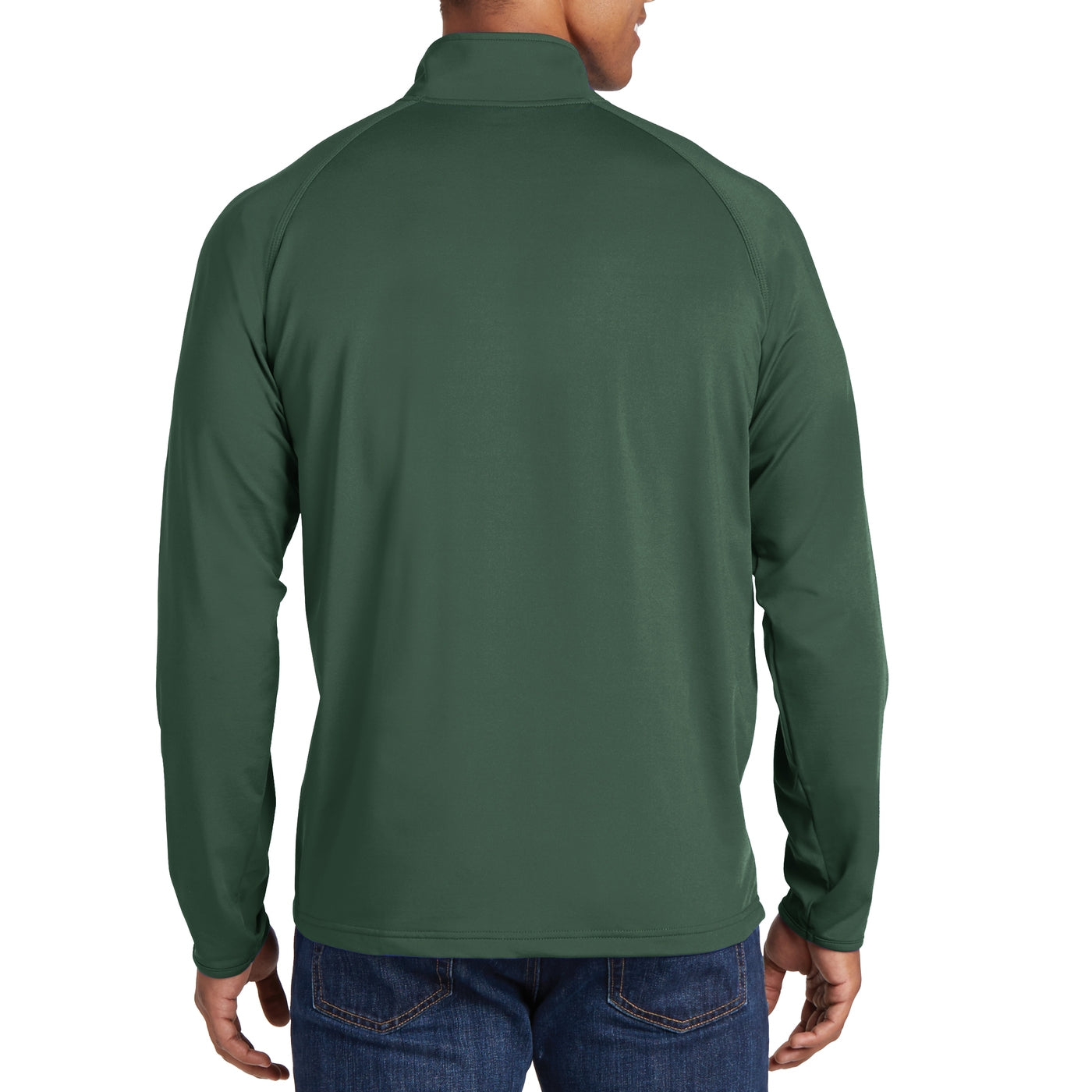 Men's Stretch 1/2 Zip Pullover - Forest Green