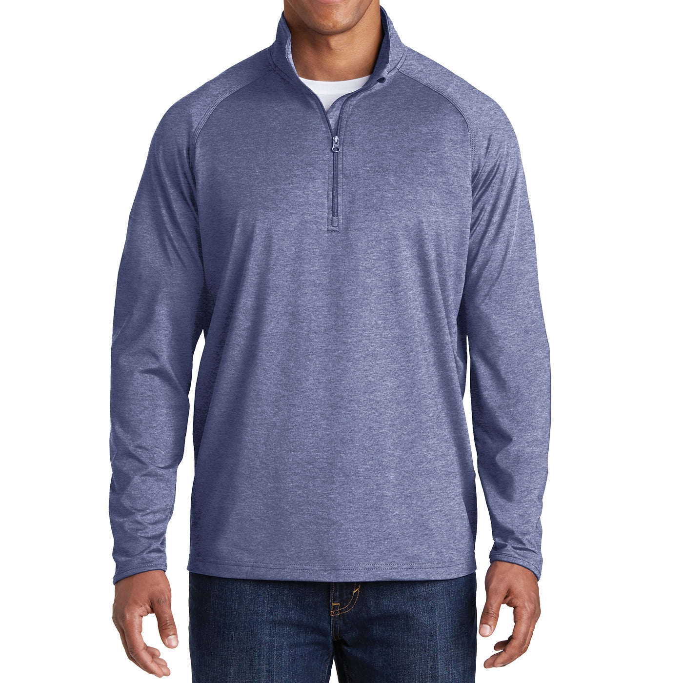 Men's Stretch 1/2 Zip Pullover - True Navy Heather