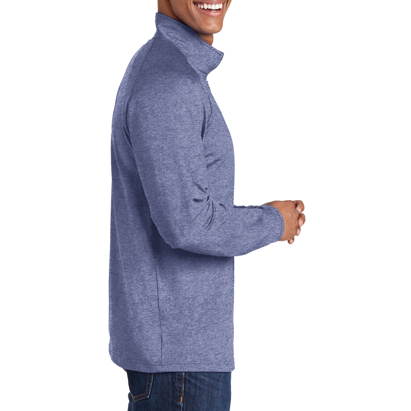 Men's Stretch 1/2 Zip Pullover - True Navy Heather