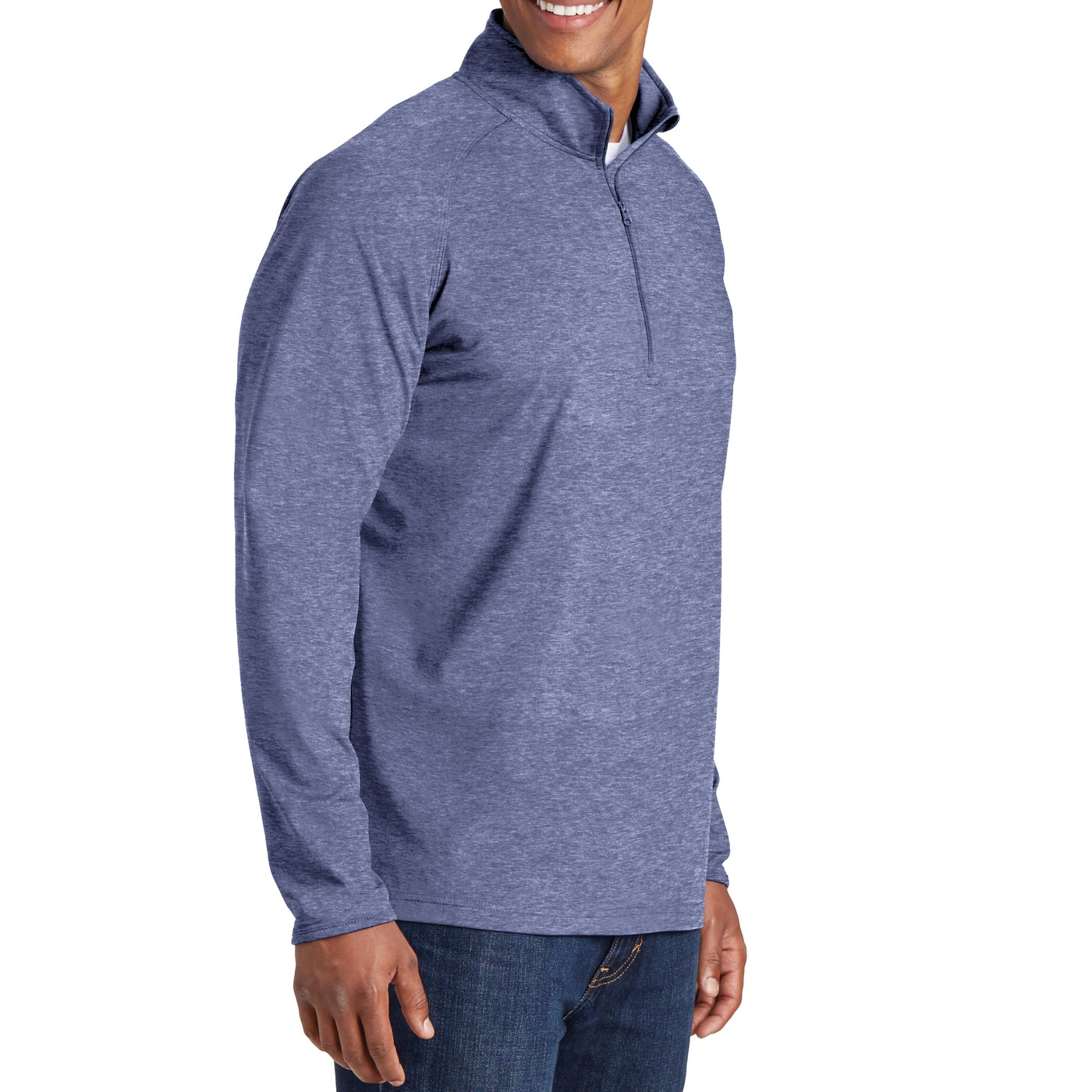Men's Stretch 1/2 Zip Pullover - True Navy Heather