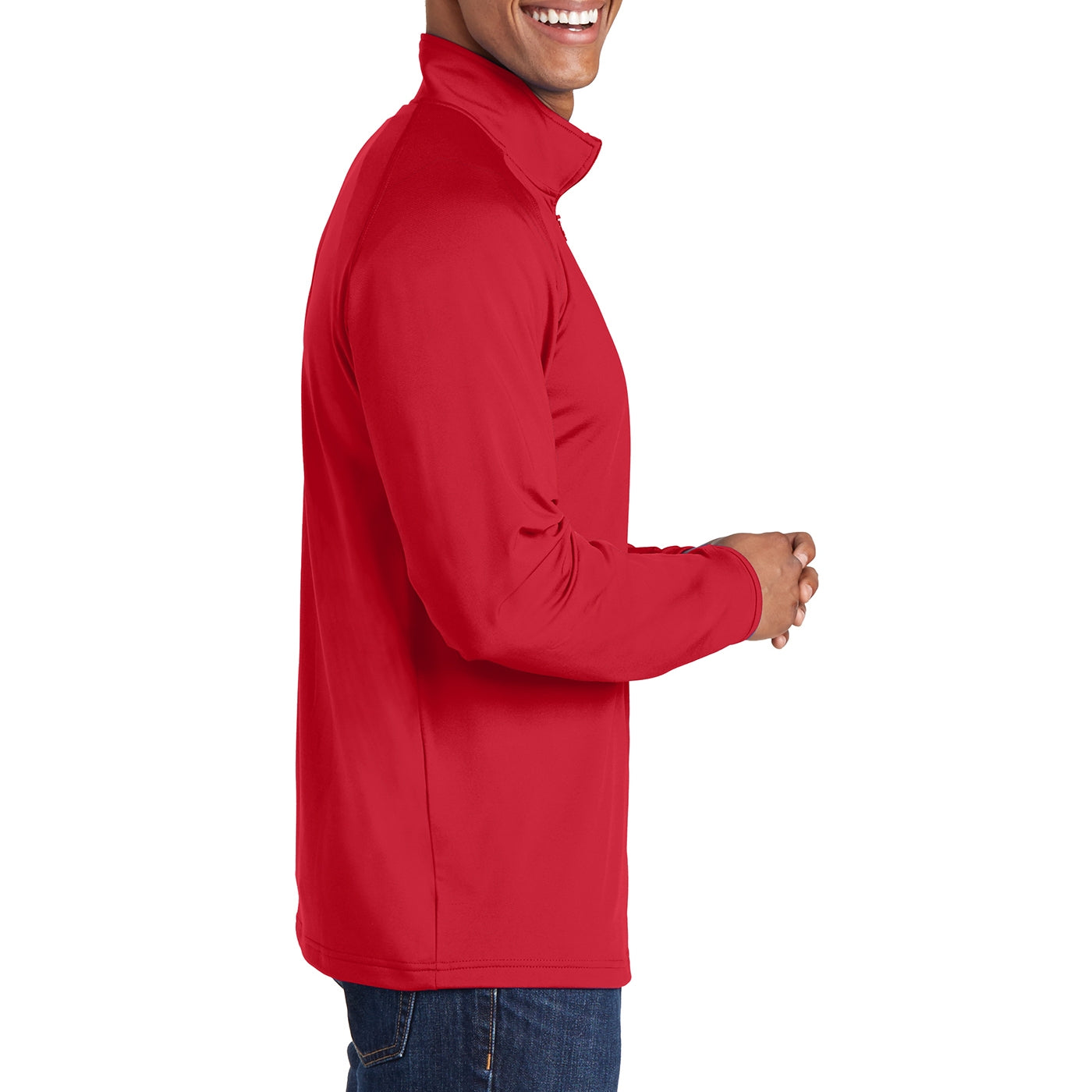 Men's Stretch 1/2 Zip Pullover - True Red