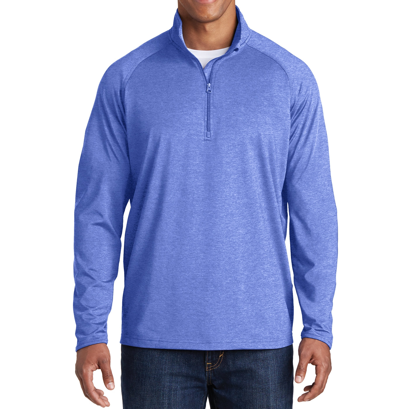 Men's Stretch 1/2 Zip Pullover - True Royal Heather