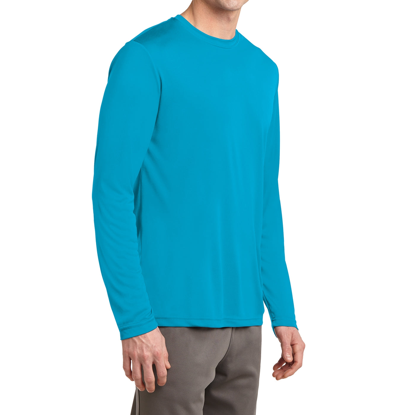 Men's Long Sleeve PosiCharge Competitor Tee - Atomic Blue