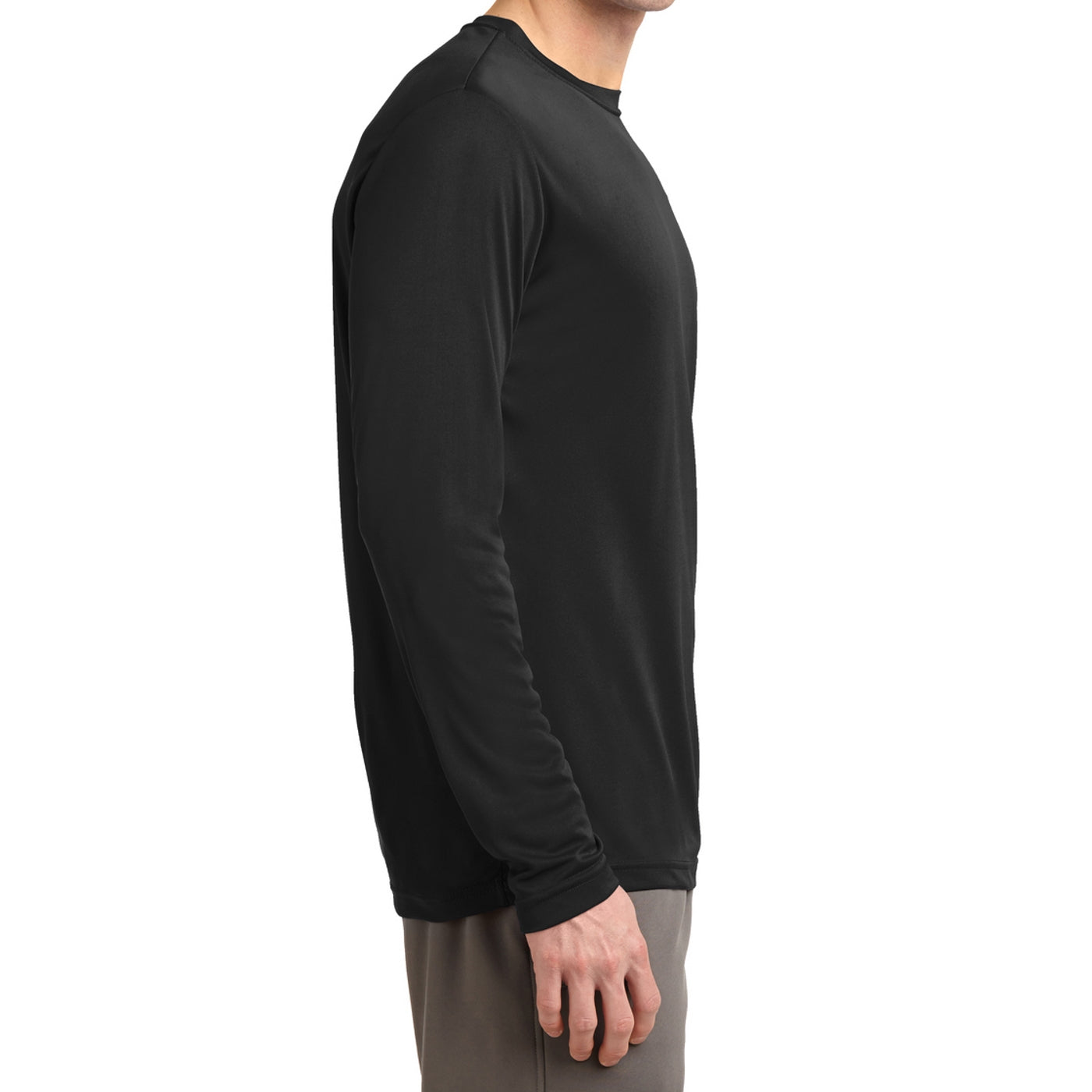 Men's Long Sleeve PosiCharge Competitor Tee - Black