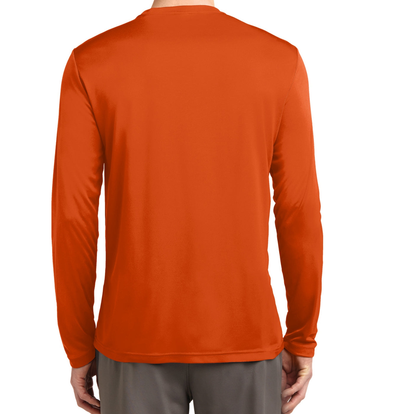 Men's Long Sleeve PosiCharge Competitor Tee - Deep Orange