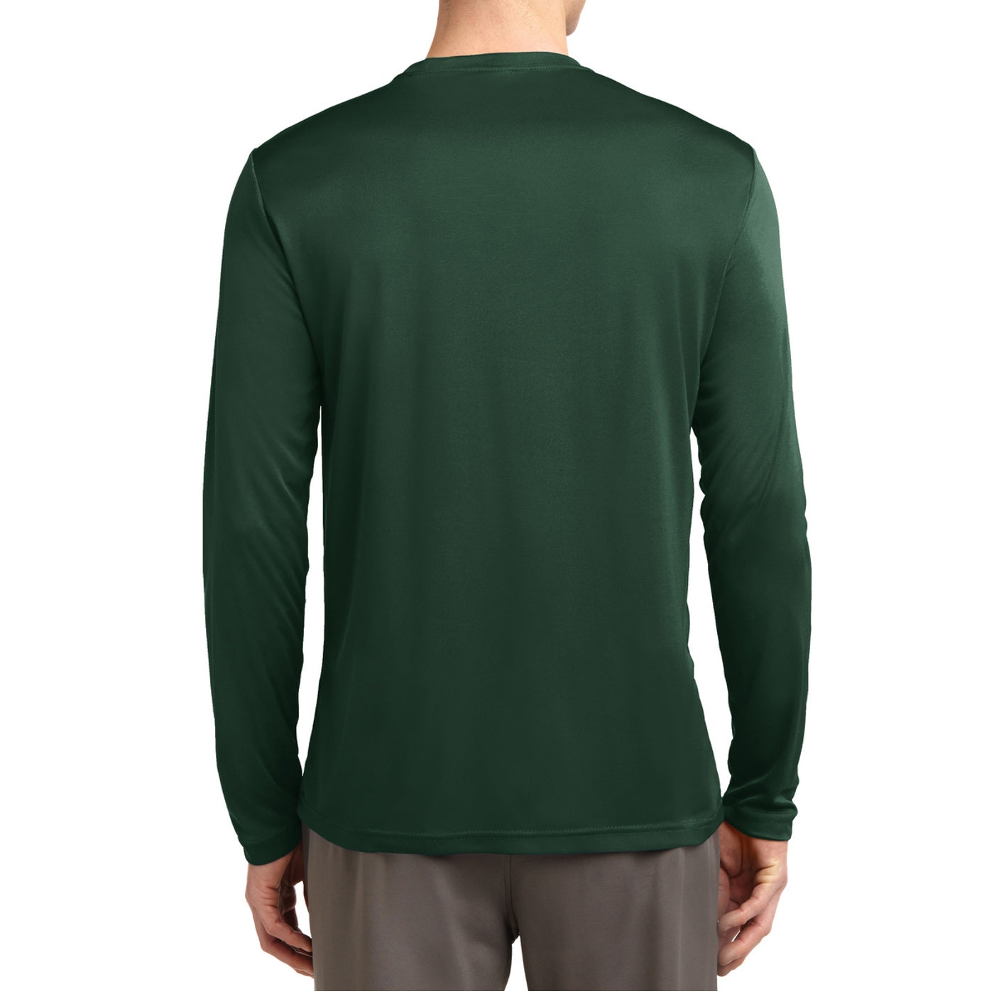 Men's Long Sleeve PosiCharge Competitor Tee - Forest Green