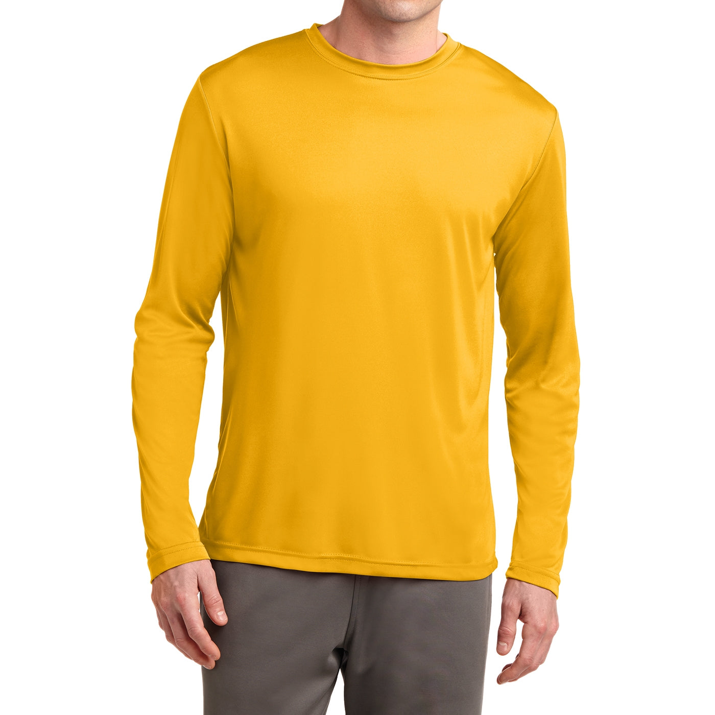 Men's Long Sleeve PosiCharge Competitor Tee - Gold
