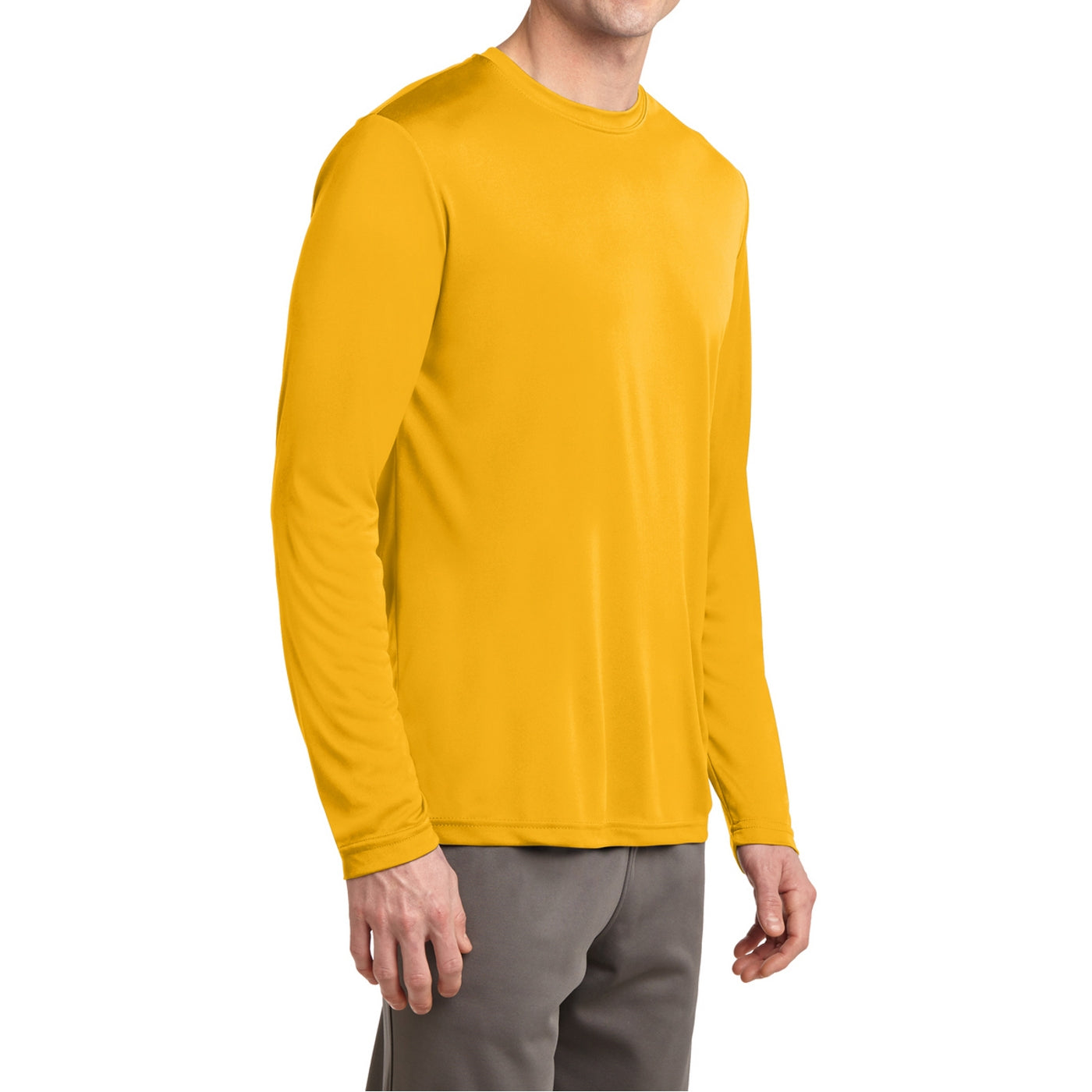 Men's Long Sleeve PosiCharge Competitor Tee - Gold