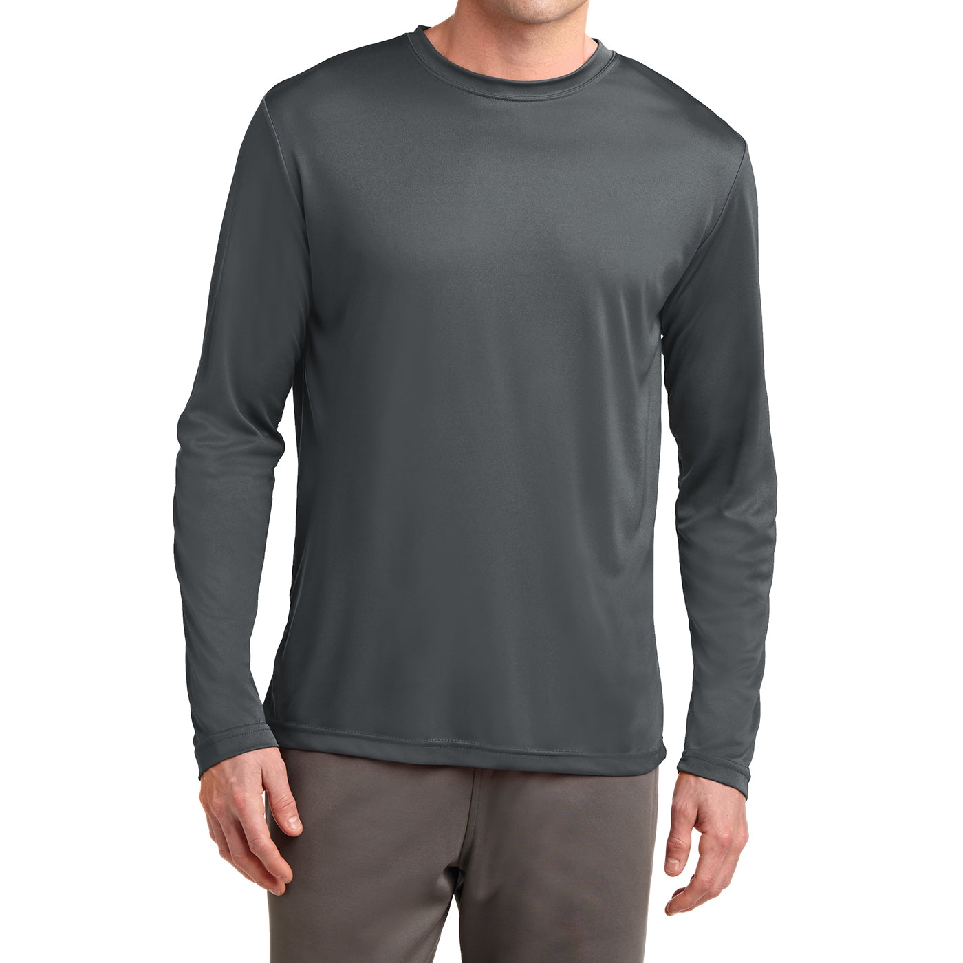Men's Long Sleeve PosiCharge Competitor Tee - Iron Grey