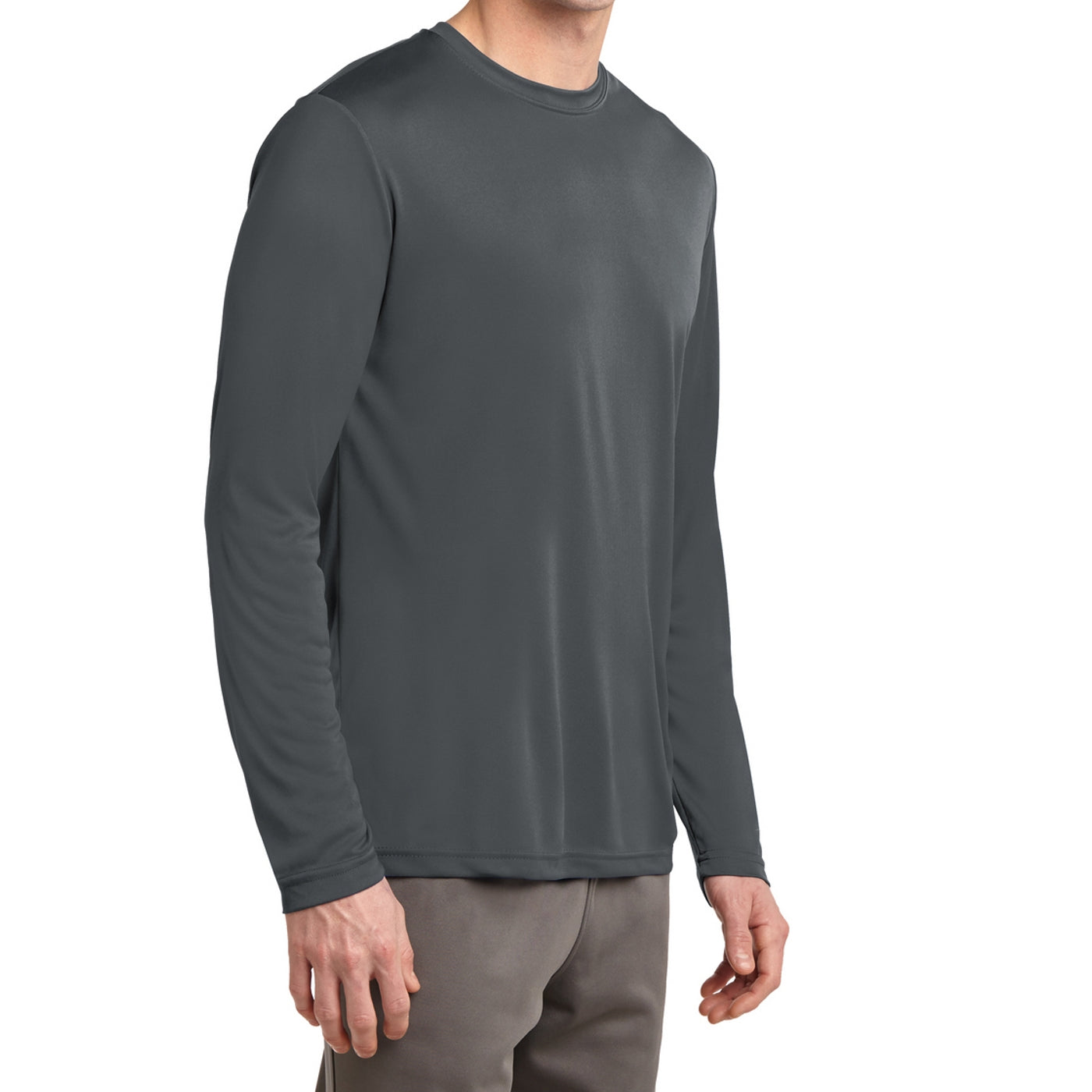 Men's Long Sleeve PosiCharge Competitor Tee - Iron Grey