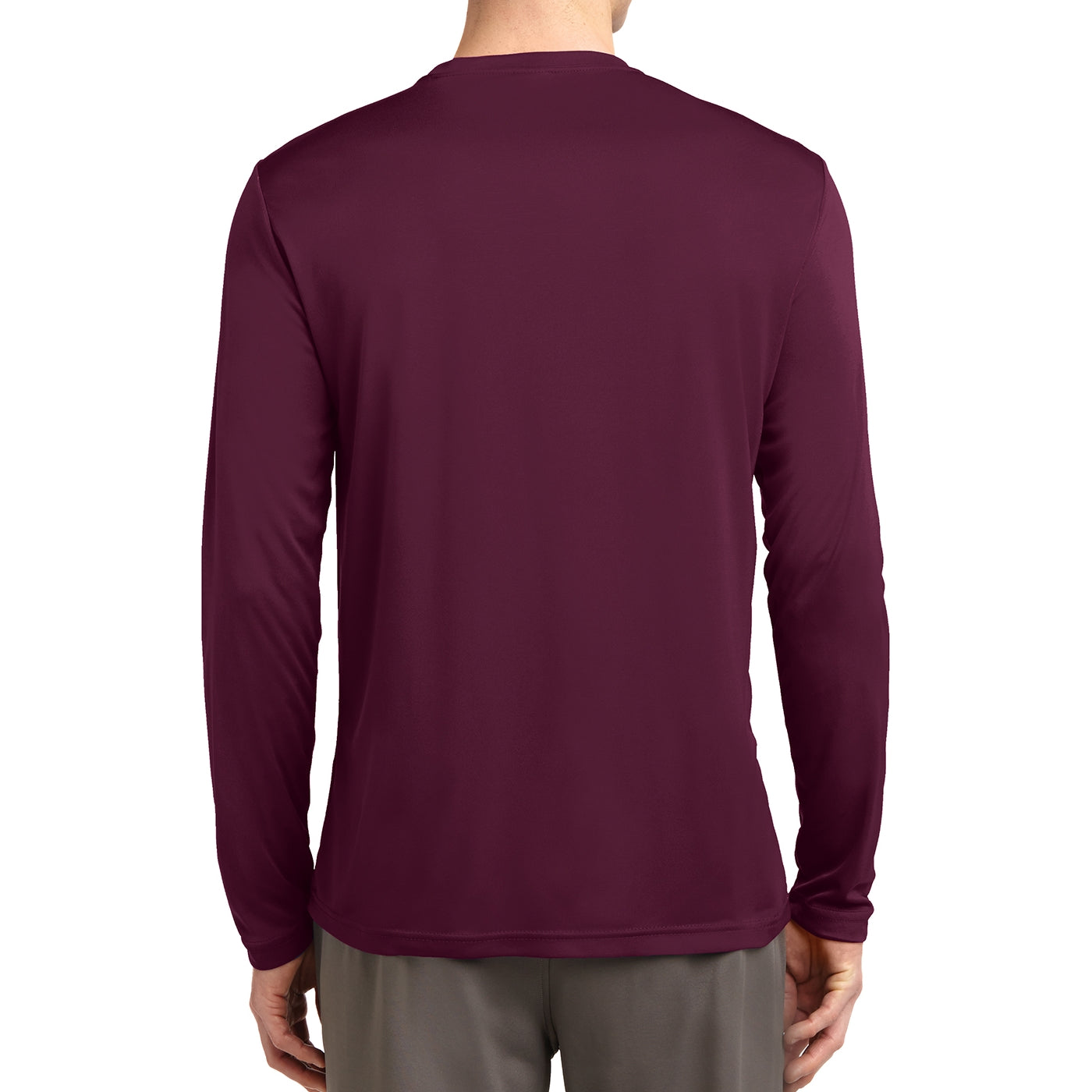Men's Long Sleeve PosiCharge Competitor Tee - Maroon