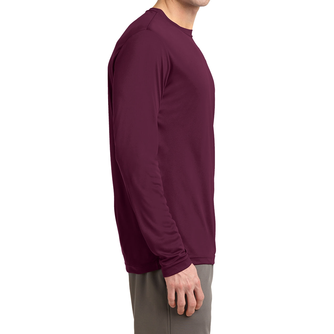 Men's Long Sleeve PosiCharge Competitor Tee - Maroon
