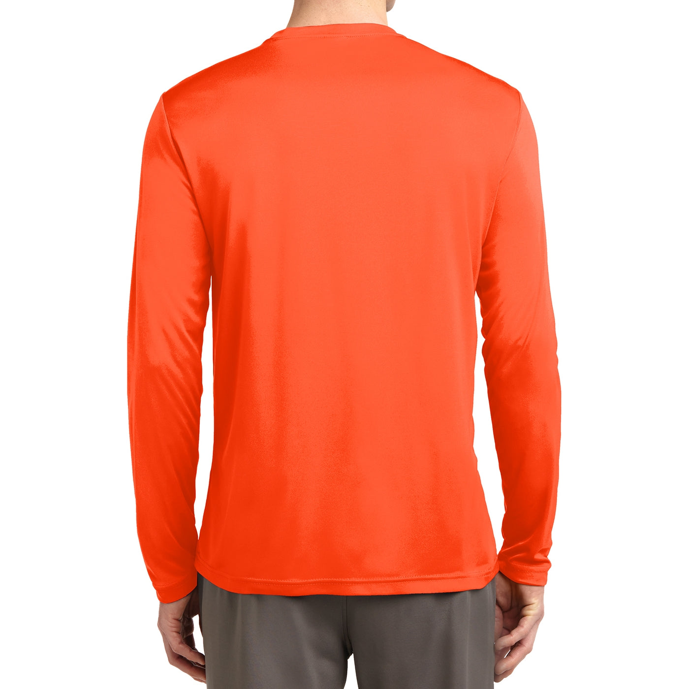 Men's Long Sleeve PosiCharge Competitor Tee - Neon Orange