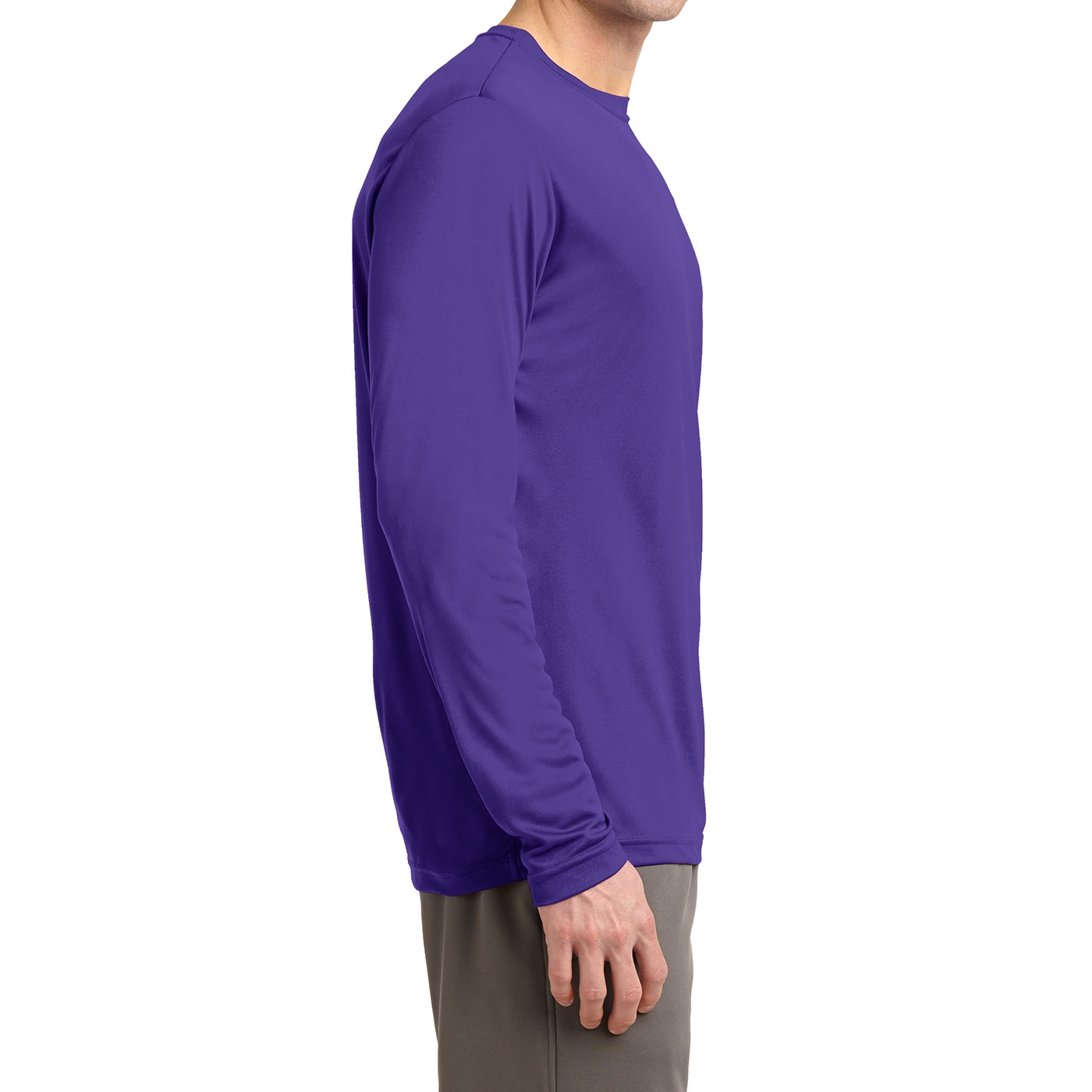 Men's Long Sleeve PosiCharge Competitor Tee - Purple